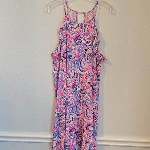 Lilly Pulitzer Pink and Blue Swirl Dress